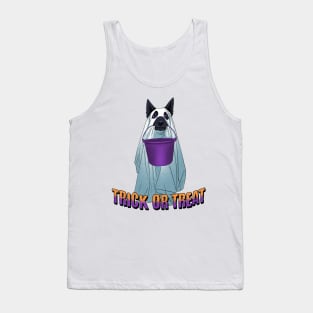 Trick or Treat Ghost Dog Tank Top